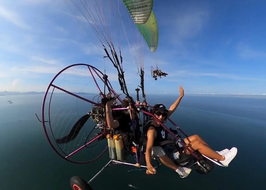 Paramotoring over pattaya