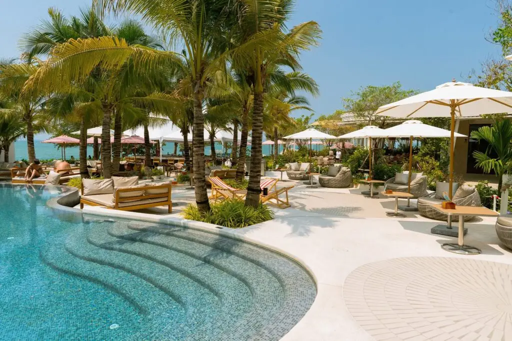 the pool area at the moment in pattaya, if you are looking for things to do in pattaya, add relaxing here to your list