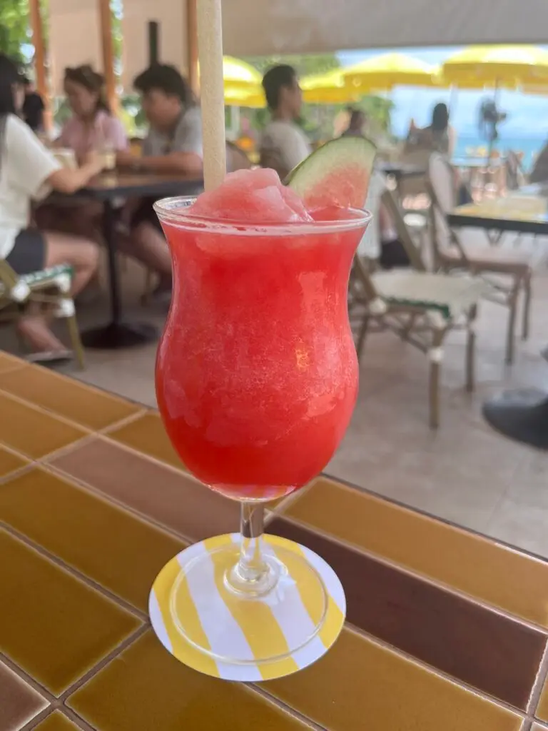 a great smoothie, to accompany the great view