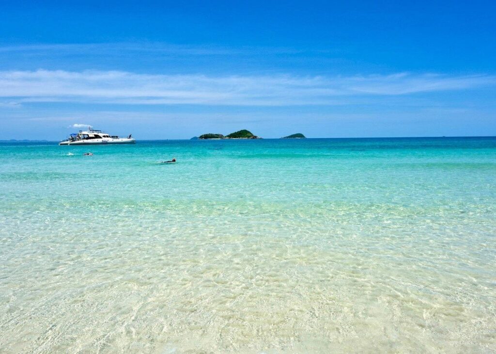 beach view from an island near pattaya- relaxing things to do in pattaya
