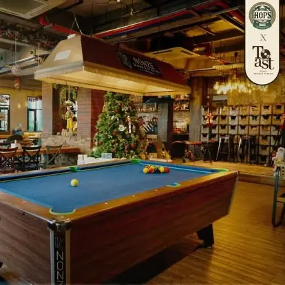 hops brewhouse pool table