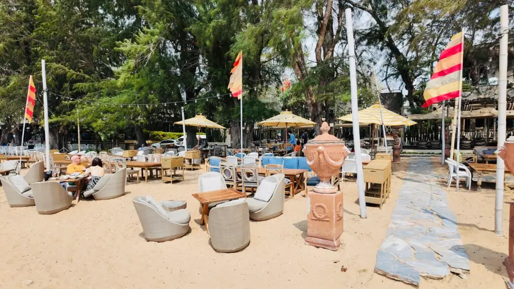 cave beach club from the sand, a top venue in pattaya