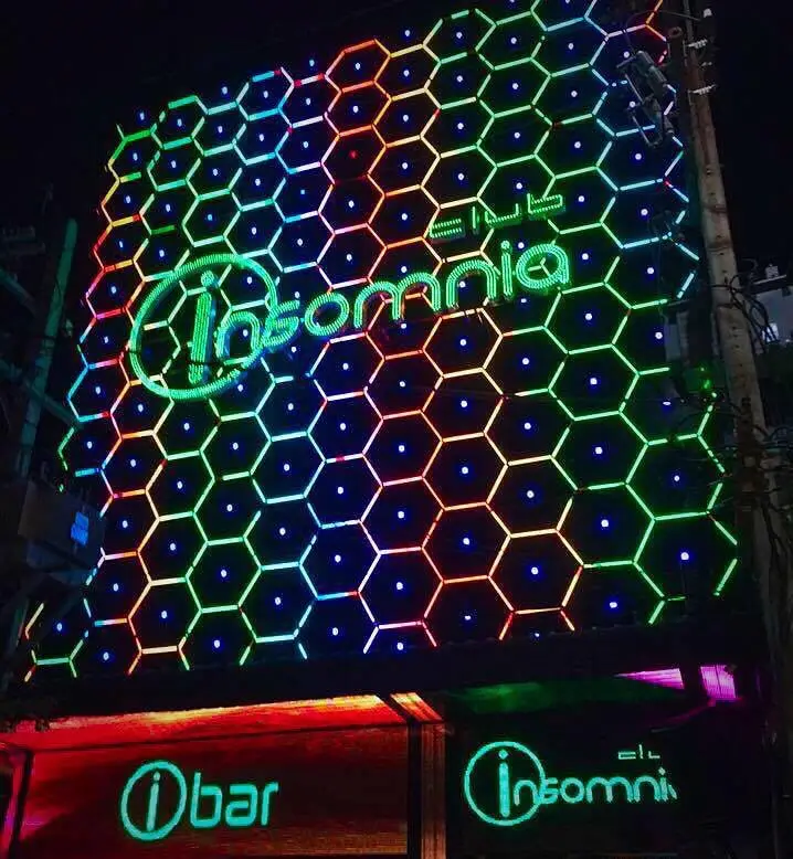 insomnia club in walking street pattaya, the outside view is famous