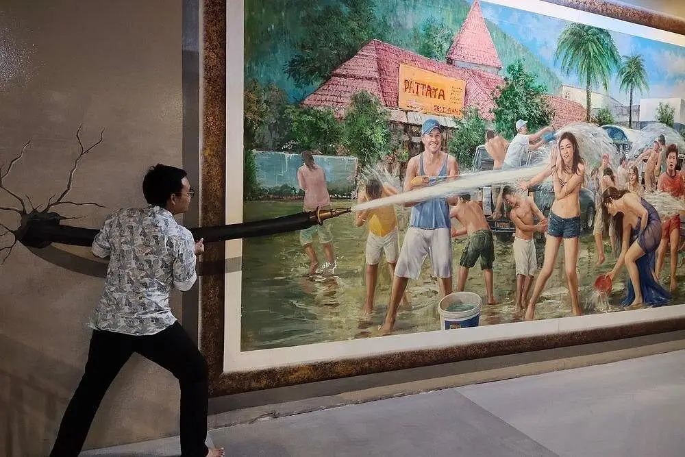 art in paradise optical illusion, a great activity for kids